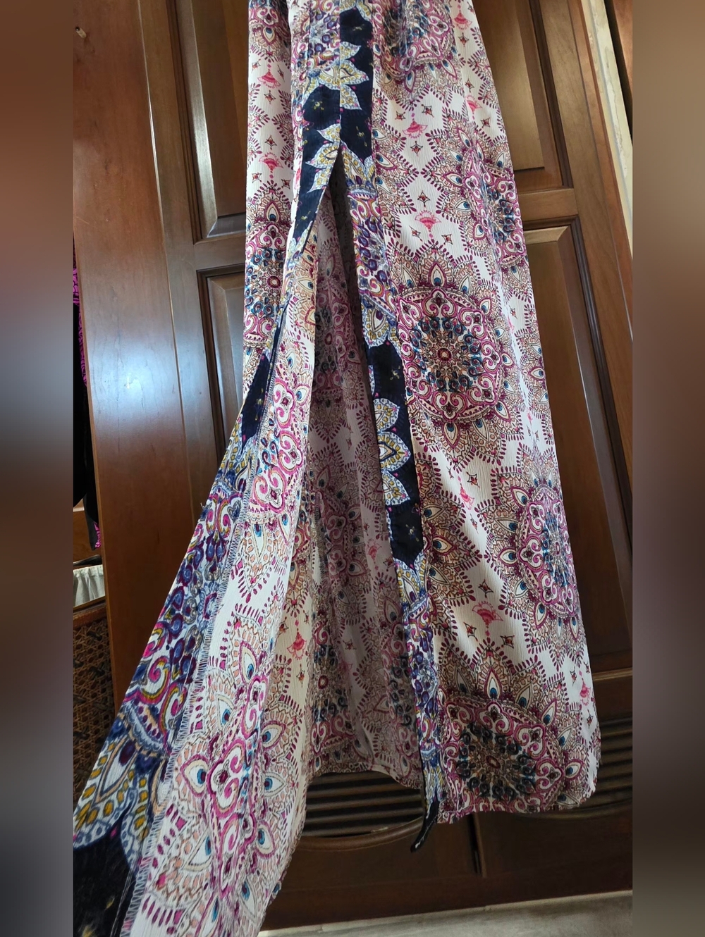 Altar'd State Boho Spring Summer Colorful Maxi Dress size Med - Picture 6 of 10